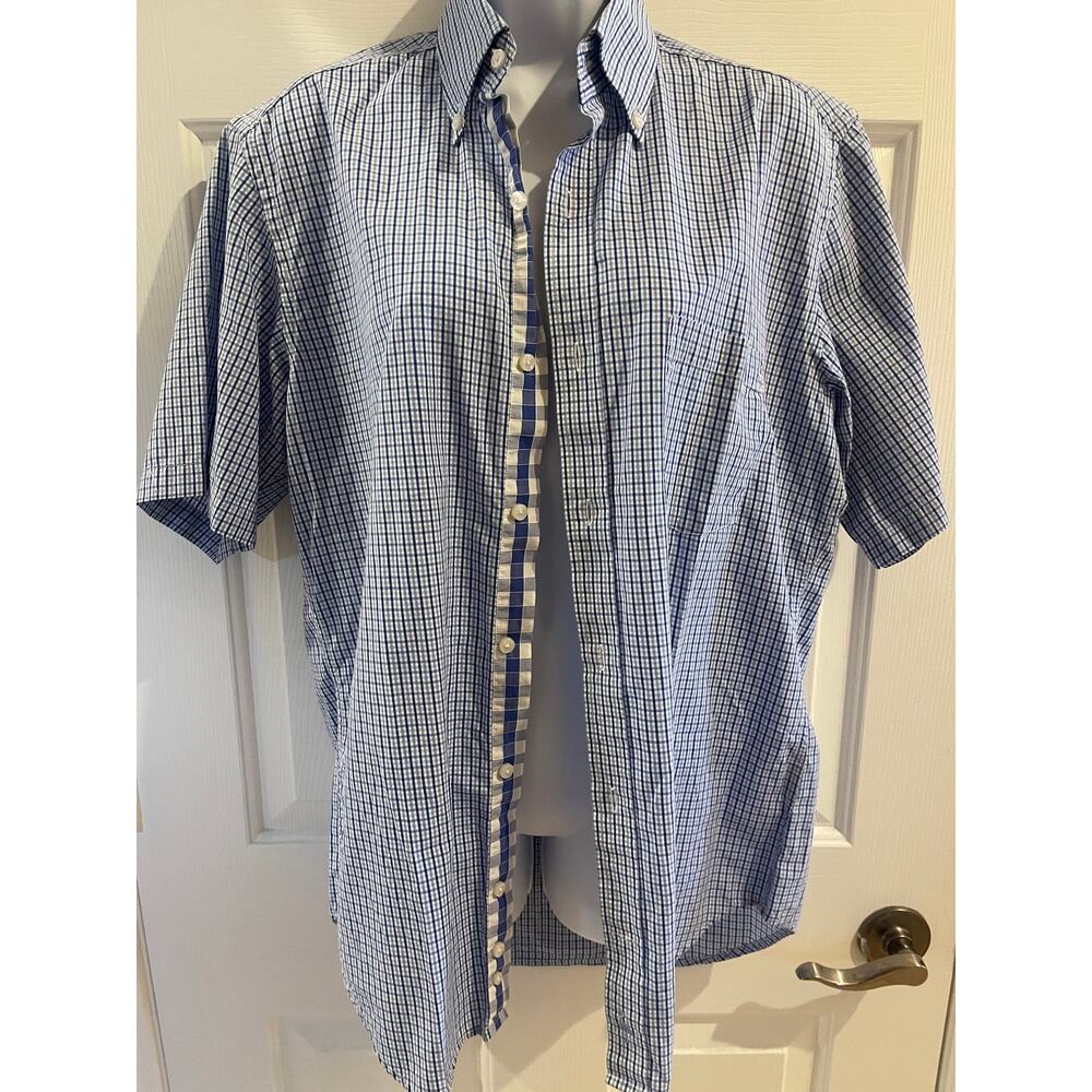 TailorByrd Men’s Short Sleeve Button-Down Shirt — Size M